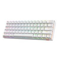 1 x RAW Customer Returns Redragon K530 Draconic 60 Bluetooth Wired 2.4GHz Wireless Mechanical Keyboard, 61 Keys, Hot Swap RGB Gaming Keyboard with Tactile Brown Switch, for Windows Mac Android - RRP €60.49