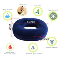 1 x RAW Customer Returns Ecosafeter Donut Pillow High Quality Memory Foam Hemorrhoid Pillow for Coccyx Sciatica Promotes Blood Circulation and Relieves the Coccyx - RRP €30.24