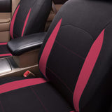 1 x RAW Customer Returns Flying Banner Car Seat Covers Universal Set with Airbag Full Range, Burgundy and Black  - RRP €33.26