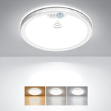 1 x RAW Customer Returns Matane LED ceiling light with motion detector, 18W ceiling lamp motion sensor indoor, warm white neutral white cold white for bedroom, hallway, kitchen, bathroom, balcony, basement, garage, stairs 22cm - RRP €24.19