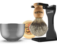 1 x RAW Customer Returns Anbbas shaving set men with bowl men s gift set shaving brush badger hair with brush holder - RRP €22.18