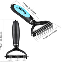 50 x Brand New Docatgo cat brush - dog brush long hair - undercoat brush dog cat, undercoat comb removes knots, undercoat matting, double-sided comb for small large dogs, massage coat care - RRP €594.5