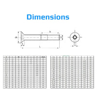 2 x Brand New M5X30 Allen Screws, Countersunk Head, Stainless Steel Mechanical Screws with Hexagon Socket Flat Head Fastener, 5 mm Screws Suitable for Metal, Construction, Installation, DIY 10 Pack  - RRP €48.0