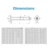 2 x Brand New M5X30 Allen Screws, Countersunk Head, Stainless Steel Mechanical Screws with Hexagon Socket Flat Head Fastener, 5 mm Screws Suitable for Metal, Construction, Installation, DIY 10 Pack  - RRP €48.0