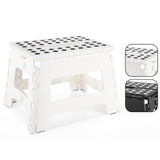 1 x RAW Customer Returns Blauesmeer 22cm step stool - foldable stool children s folding chair stool foldable, folding stool folding stool step stool footstool white - RRP €15.55