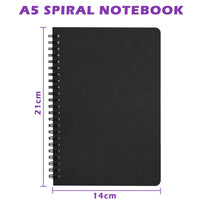 1 x RAW Customer Returns PALUDO Pack of 4 Notebooks Lined A5 Spiral Notepad, Kraft Cover Notebooks Blank Page 120 Pages 60 Sheets Sketchpad, A5 Notepads Diary Writing Pad Drawing Pad for Travel School Office - RRP €9.91