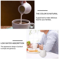 18 x Brand New Cabilock Ceramic Creamer Mini Coffee Milk Cream Pot Porcelain Serving Pitcher Jug Sauce Milk Creamer Jug Sauce Boat Bowl Sauce Boat Gravey Pourer Dish 4 Pieces 50Ml - RRP €296.82