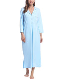 1 x Brand New Joyaria Women s Nightdress Long Sleeve Long Cotton Lightweight Nightdress Light Blue, S , Light Blue, S - RRP €43.99