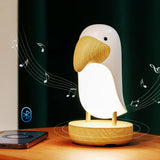 1 x RAW Customer Returns NIUAWASA Bedside Lamp Bluetooth Speaker, LED Cute Bird Night Light, Touch Lamp Breathing Light Rechargeable Dimmable for Children s Room Bedroom Living Room and Office - RRP €31.25