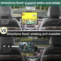 1 x RAW Customer Returns Cuxwill Tablet Holder Car Headrest for 4-13 iPad Smartphone, 32.7 Aluminum Arm Children Center Back Seat Tablet Holders Stand for iPad Pro Air Mini, Samsung Tab, Kindle Fire HD, iPhone etc. - RRP €40.33