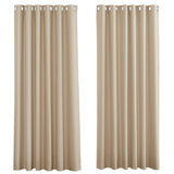 1 x RAW Customer Returns PONY DANCE bedroom curtains for large windows, set of 2, H 245 x W 200 cm, blackout curtains, living room curtains with eyelets, biscotti beige - RRP €53.11