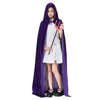 9 x Brand New ZUCOS Cape with Hood, Witch Costume Halloween Cloak Vampire Cape Unisex for Adult Cosplay Vampire Costume Halloween Costume Purple, 60 cm  - RRP €172.8