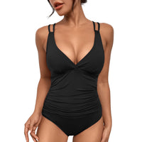 1 x RAW Customer Returns SUGSHYN Swimsuit Women s Swimsuit Tummy Control Sexy V Neck Swimwear Push Up Swimming Suits Women Swimsuit with Underwire Shape Monokini Swim Dress Women Beachwear Beachwear Women Summer - RRP €31.99