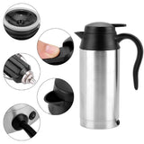 1 x RAW Customer Returns BuyWeek Car Kettle 24V, Portable 750ml Large Capacity Car Truck Kettle Travel Kettle for Tea Coffee Drinking - RRP €31.03