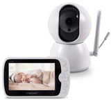 1 x RAW Customer Returns Vtechvat 5 inch video baby monitor with camera, baby monitor 1080P baby monitor, video surveillance with 5 digital LCD wireless, VOX, night vision, alarm clock, intercom function, remote control 360 rotatable - RRP €60.49