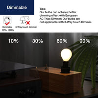 1 x RAW Customer Returns FLSNT Dimmable G45 LED light bulb E14 vintage, E14 LED filament lamp P45 small Edison in teardrop shape, 806LM 6.5W replaces 60W , 2700K warm white, frozen glass, pack of 4 - RRP €20.29