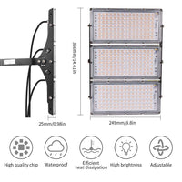 1 x RAW Customer Returns Viugreum LED spotlight outdoor, 300W outdoor spotlight, IP66 waterproof with 315 bright, warm white LEDs 30000 Lm , updated waterproof appearance aluminum LED floodlight - RRP €67.55