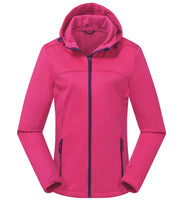 1 x RAW Customer Returns ATLASLAVA women s softshell jacket waterproof breathable lightweight fleece hooded transition jacket running hiking jacket PINK L - RRP €57.47