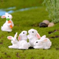 1 x RAW Customer Returns NUOBESTY 24 Pieces Miniature Rabbit Figure Bunny Decorative Figure Animal Figure Miniature Garden Decoration Cake Topper for Fairy Garden Micro Landscape Decoration Moss Bonsai Succulents Random Style  - RRP €12.99