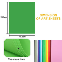 1 x Brand New 1mm Thick EVA Foam Sheets 15 Colors for Kids Crafts and Art Projects 8 x 6 120 Sheets 120 Pieces - RRP €20.4