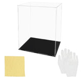 1 x RAW Customer Returns BELLE VOUS Transparent Acrylic Display Case 25 x 20 x 30 cm Large Dust-Proof Acrylic Display Case for Action Figures, Toys, Mini Figures, Collectibles and Models - RRP €26.99