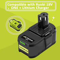 1 x RAW Customer Returns 2X 18V 5.5Ah Lithium Battery for Ryobi P108 RB18L25 P108 RB18L15 RB18L13 P107 P122 P104 P105 P102 P103 - RRP €51.13