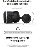 1 x RAW Customer Returns NK Inteligent VR Glasses with Auriculares - Virtual Reality 3D with Audio for Smartphone between 4.7 - 6.53 , Angle of Vision 90-100 , Giro 360 , Object and Adjustable Pupil - Black - RRP €24.99