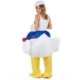 1 x RAW Customer Returns AirSuit Inflatable Chicken Costume Unusual inflatable costume Premium quality Adult size Polyester Comfortable to wear Resistant With inflation system OriginalCup  - RRP €39.99