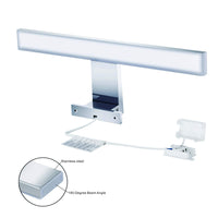 1 x RAW Customer Returns Aourow Bathroom Mirror Lamp 10W 820lm 40cm, Neutral White Mirror Light 4000K, Waterproof IP44 230V, 3 in 1 Mirror Cabinet Wall, Anti-Fog Stainless Steel, Bathroom Wall Light, 400mm - RRP €27.99