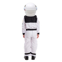 1 x RAW Customer Returns Astronaut NASA Pilot Costume with Movable Visor Helmet for Kids, Boys, Girls, Space Costume Outfit Role Play for Halloween Party Carnival School Classroom Stage Performance Medium, Silver  - RRP €46.38