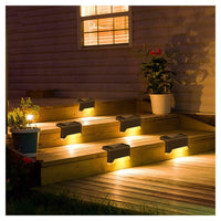 5 x RAW Customer Returns Solar Lights, LED Solar Waterproof IP65, Outdoor Light for Garden, Path, Patio, Stairs, Steps, Fence 8 Pack  - RRP €129.95