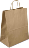 1 x RAW Customer Returns Netuno 20 pieces brown paper carrier bags with handle 32x12x40cm paper bags brown bottom bags made of kraft paper shopping bags with bottom fold gift bags gift bags party paper bags to take away - RRP €22.79