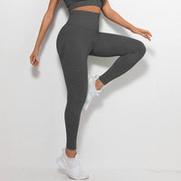 1 x RAW Customer Returns Merlvida Scrunch Butt Sports Leggings Women s High Waist Seamless Push Up Leggings Opaque Boom Booty Leggings Sports Pants with Tummy Control Slim Sports Leggings Gym Leggings Pants A02 - Gray Size S - RRP €21.54