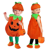 1 x RAW Customer Returns LCMAOKE Halloween Children s Pumpkin Costume, Pumpkin Cosplay Party Clothing Carnival Costumes for Children Boys Girls Pumpkin Halloween Party Clothing M-110cm  - RRP €17.14