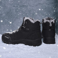 1 x RAW Customer Returns SPSHOOS Men s Winter Shoes Warm Lined Trekking Hiking Boots Waterproof Winter Boots Non-Slip Hiking Shoes Black 45 - RRP €50.2