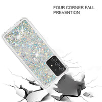 11 x Brand New HOUSON Case Compatible with Samsung Galaxy A32 5G Case, Glitter Liquid Quicksand Transparent Silicone Case Silver - RRP €118.8