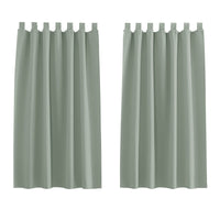 1 x RAW Customer Returns PONY DANCE Short Curtains Sage Green Opaque Curtains Children s Room Boy Blackout Curtains Kitchen Curtain Window Curtains Tab-Top Curtain Set of 2 H 137 x W 140 cm - RRP €27.95