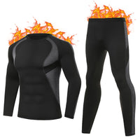 1 x RAW Customer Returns Terecey Men s Thermal Underwear Winter Thermal Set Men s Sports Functional Underwear Thermo Thermal Sets for Ski Mountain Skiing Running - RRP €26.94