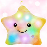 1 x RAW Customer Returns LED star pillow, star plush pillow, LED star-shaped pillow, glowing children s pillow, night light plush pillow, plush soft pillow for children, LED plush pillow, LED light pillow, LED pillow - RRP €16.88