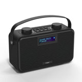 1 x RAW Customer Returns ibox Airtime Portable FM DAB Radio DAB Plus Radio with Bluetooth, Battery and Alarm Clock, Portable, Mains Powered or Battery Powered, Stereo, USB Powered Including Cable - RRP €35.4