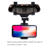 1 x RAW Customer Returns Aiuphing mobile phone holder car rearview mirror, universal rotatable and retractable mobile phone holder mirror, 360 degree adjustable rearview mirror phone holder, mobile phone holder car interior mirror - RRP €9.5