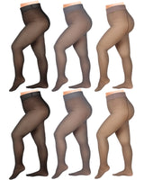 7 x Brand New Sinmoe 6 Fleece Lined Tights Winter Sheer Pantyhose Fresh Style, 300g Plus Size  - RRP €193.2