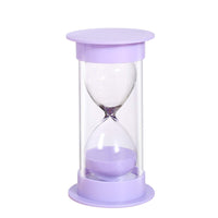 39 x Brand New Sand Timer 5 10 15 30 60 Minutes, Kids Safety Hourglass, Time Management Assistant, Creative Gift, Living Room Office Decoration, 5 Minutes in Macaron Purple - RRP €795.6