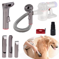 1 x RAW Customer Returns Pet hair attachment for vacuum cleaner, dog brush, dog clipper, pet hair brush, crevice nozzle, pet care set 4 in 1, compatible with Dyson V7 V8 V10 V11 V15 - RRP €37.99