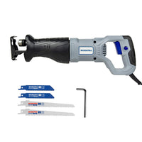 1 x RAW Customer Returns WORKPRO Saber Saw 710W, Variable Speed with Quick Blade Change Mechanism 0-2800 rpm, Cutting Depth Wood 115mm Metal 4mm, with 4 Blades Included - RRP €49.57