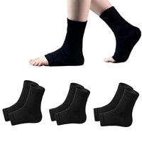 1 x RAW Customer Returns Kseyic 3 Pairs Nano Neuropathy Socks, Compression Socks for Swelling, Plantar Fasciitis, Neuropathy Pain - Nano Bandage for Men and Women Black, L-XL  - RRP €20.99