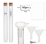 1 x RAW Customer Returns Mocraft 30x test tubes glass test tubes with corks made of laboratory glass 16x160mm transparent test tubes glass tubes for flowers including funnel label, 20ml - RRP €17.14