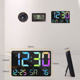 1 x RAW Customer Returns SZELAM Digital Clock Large Display, 11.5 Digital Wall Alarm Clock with Radio Remote Control, LED Oversized Wall Clock with Date Temp, 12 24H, Adapter, Snooze Alarm Clock for Home, Bedroom, Office, Gym - RRP €40.33