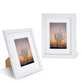 6 x Brand New Nacial A4 Frame 21x29.7cm, Set of 4 Wooden Design Wall Photo Frames, A4 Photo Frames with Acrylic Glass for Wall Decoration - RRP €151.2