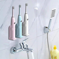 1 x RAW Customer Returns simpletome Wall Mount Electric Toothbrush Holder Stainless Steel Toothpaste Organizer Storage Holder to Save Space 2 Pieces White  - RRP €22.8